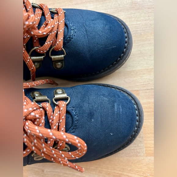 CAT & JACK Ryker Winter Boot TODDLER SIZE 8 Blue Lined Faux fur High Top Lace - Picture 4 of 9